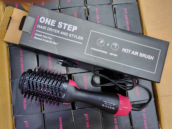 One Step Multifunction Hair Straightener Curler Comb Electric Ion Blow Dryer Brush