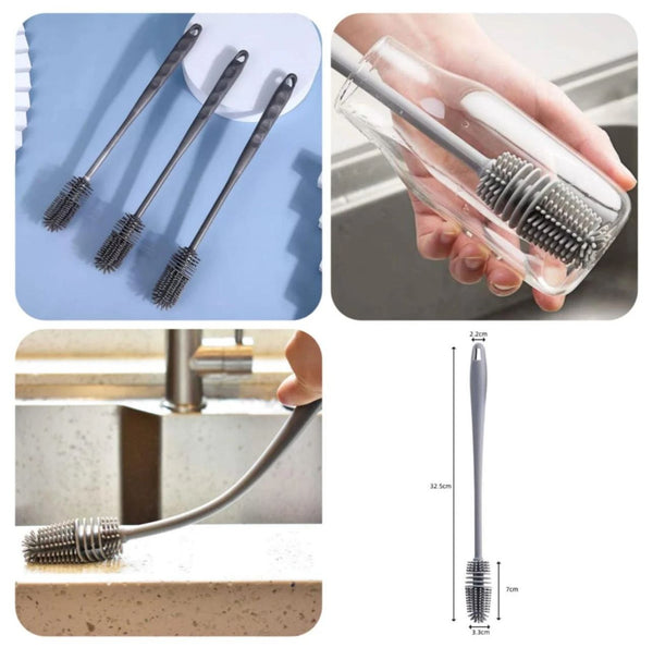 Silicon Glass &  cleaning brush