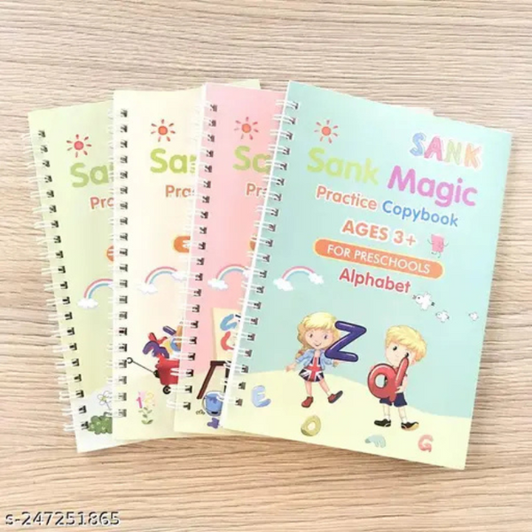 Sank Magic Book pack of 4 With 10 refil & pen