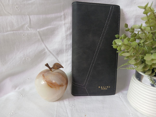 Balisi Fashion Wallet - Black Leather